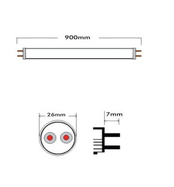 LED Lysrør MAX 13W Glass 90cm 300º - HØY LYSSTYRKE
