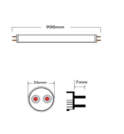 LED MAX 13W T8 Röhren Glas 90cm - 150lm/Lm