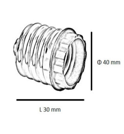 Sokkeladapter E40-E27