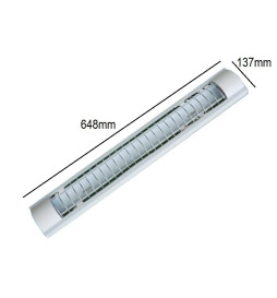 Armatur for to T8 LED lysrør 60cm