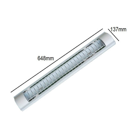 Armatur för två T8 LED-lysrör 60cm