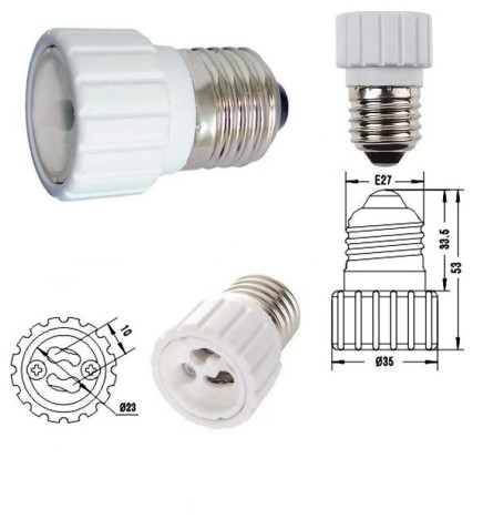 E27-GU10 sockeladapter