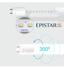 LED Fluorescerende lampe MAX 13W Glas 90cm 300º - HØJ LYSSTYRKE