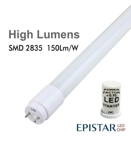 LED-loistelamppu MAX 13W Lasi 90cm 300ş - KORKEA KIRKKAUS