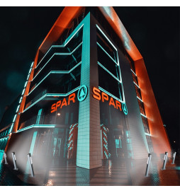 LED pollare Wanda 50W-rektangulär