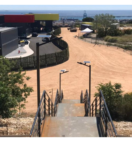 ECO Aurinkokennojen LED-katuvalo 100W SANAN Ohjelmoitava