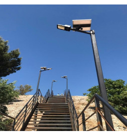 Réverbère LED 100W SOLAIRE  ECO  SANAN Programmable