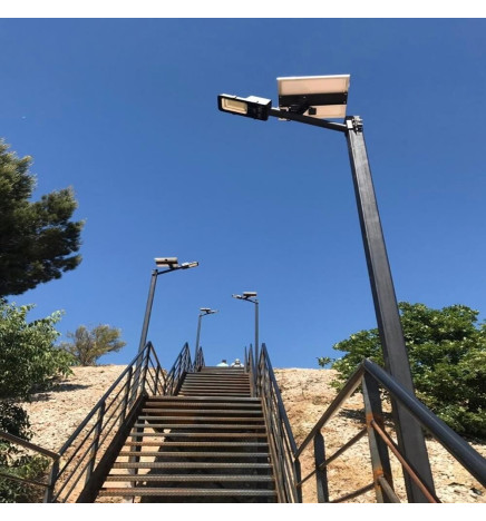 Farola LED 200W SOLAR ECO SANAN Programable