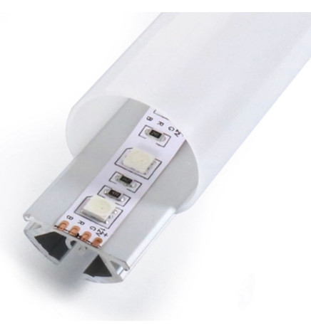 Profilé en aluminium modèle TUBE - 2 mètres