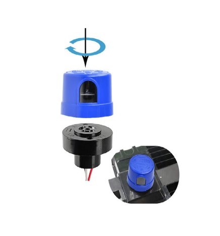 Sensor de Luz Fotoeléctrico  Crepuscular PRO IP67