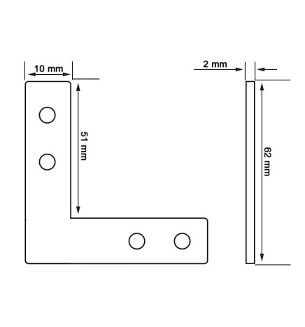 Armeringsforbindelse for aluminiumsprofil i - L