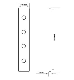 Forsterkning Union for aluminium profil i - I