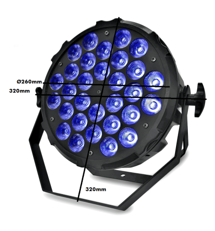 Strahler LED 300W DALLAS PRO RBG+W 4 in 1 DMX