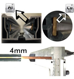 monofaseret skinne 2 meter FORSTÆRKET til LED-skinner