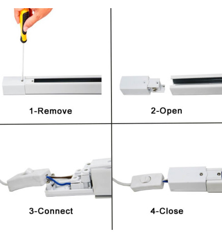 Järnvägssystem 3-fas 1M Vit