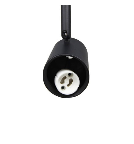 Foco de Calha Preto para Lâmpada GU10