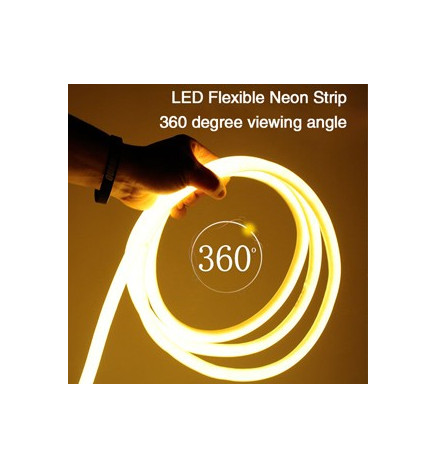 Sirkulær Neon Fleksibel LED 220V 25m 16mm - 9,6W / m