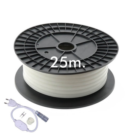 25m ROUND Neon LED Flexible 220V 16mm - 9,6W/m - Green