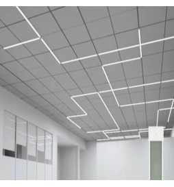 Barre linéaire à LED 28W -HALLE DYNAMICS - UGR19  pour plafonds techniques - Pack 2 unités