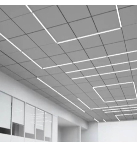 Barra LED lineare da 28 W - HALLE DYNAMICS -  UGR19 - per soffitti tecnici - Confezione da 2 unità