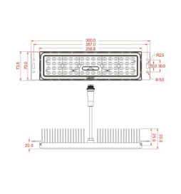 150W LED  Floodlight MAGNUM AIR  180Lm/W 136ºx78º