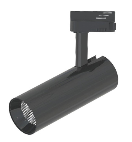 LED Rail spotlight 30W BERNA sort krom enfaset DOB Driverless