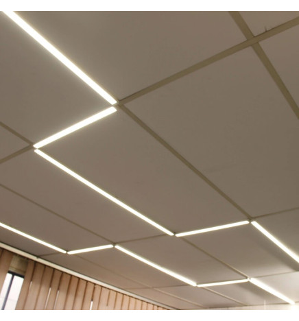 LED-lineaarinen kohdevalaisin 28W - HALLE DYNAMICS - teknisille katoille - paketti 2 kpl.