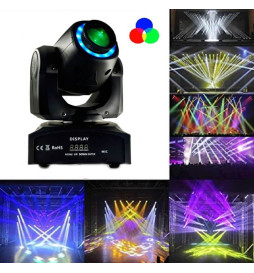 Testa mobile LED 30w BOSTON Bianco + 7 colori - 7 gobo fissi - DMX