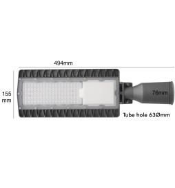 Farola LED 60W HALLEY BRIDGELUX Chip 140lm/W