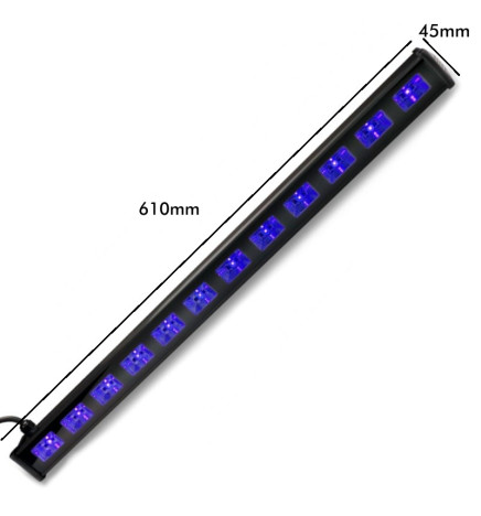 LED Wall Washer Bar 36W UV Ultraviolet 12x3W