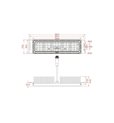 Modulo LED 50W MAGNUM  OSRAM Chip 180Lm/W  60º