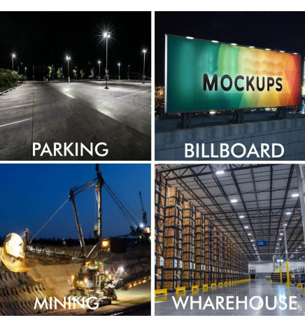 400W LED  Floodlight MAGNUM AIR  186Lm/W  136ºx78º