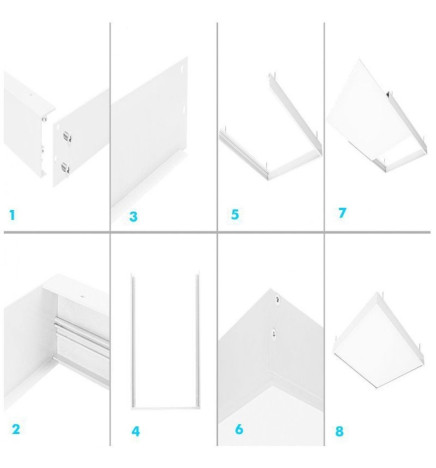 Stel LED-panel 60x30 hvid