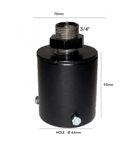 Coupling support for LED street lamp