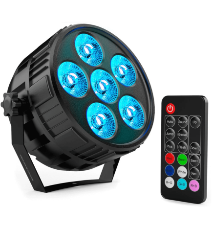 36 W LED PAR Mini -valonheitin MONTANA RGBW 4 ja 1 + kaukosäätimellä