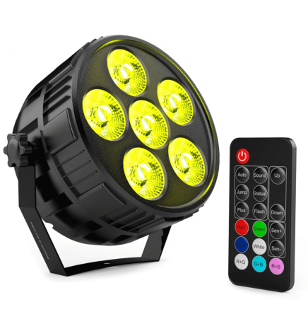 36W LED PAR Mini Spotlight MONTANA RGBW 4 og 1 + med fjernbetjening