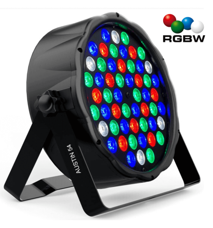 Foco LED PAR 54W AUSTIN RGBW DMX