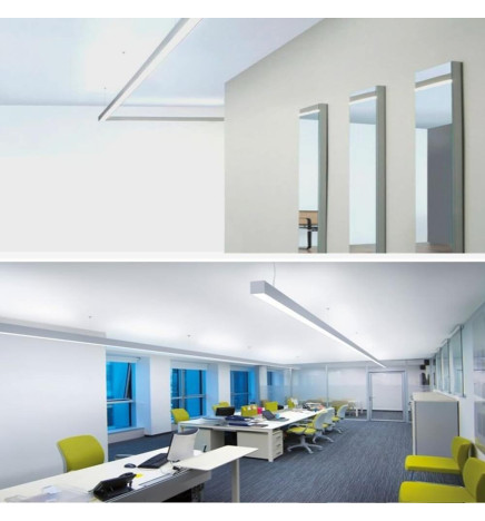 Aluminiumprofil INFINITY PRO - DOPPELTES LICHT - 2 Meter