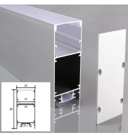 Alumiiniprofiili LED INFINITY PRO KAKSOISVALO - 2M