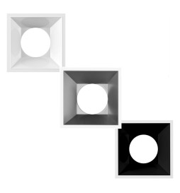 Firkantet ramme for LED  GU10 MR16  - URG19