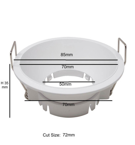 Rund ramme for LED GU10 MR16 - URG19