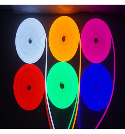 Pack Neon LED 6000K LED 6mm 12V + Strömförsörjning