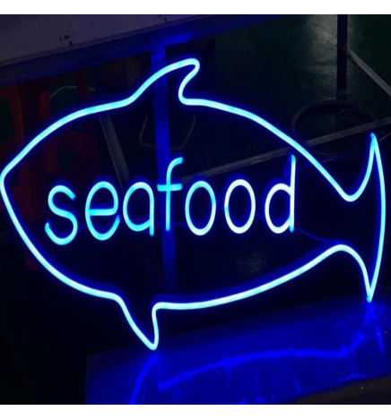 Pakke Blå 6000K Neon LED 6mm 12V + Strømforsyning