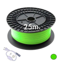 Bobina Striscia LED Neon Circolare 220V 25m 16mm - 9,6W/m - Verde