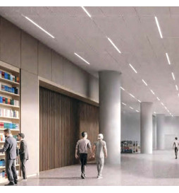 LED-lineaarinen kohdevalaisin 28W - HALLE DYNAMICS - teknisille katoille - paketti 2 kpl.