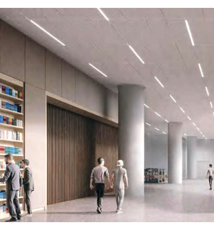 LED-lineaarinen kohdevalaisin 28W - HALLE DYNAMICS - teknisille katoille - paketti 2 kpl.