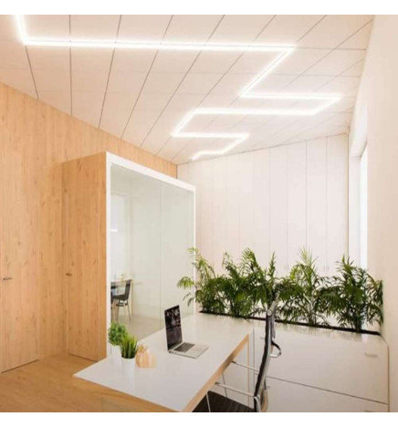 LED-lineaarinen kohdevalaisin 28W - HALLE DYNAMICS - teknisille katoille - paketti 2 kpl.