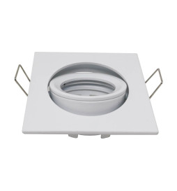 Fyrkantig justerbar ring för dikroisk LED GU10 MR16 - 84mm - Aluminium