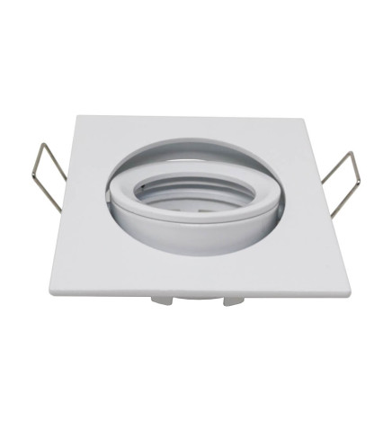 Aro cuadrado Orientable para dicroica LED GU10  MR16 - Aluminio