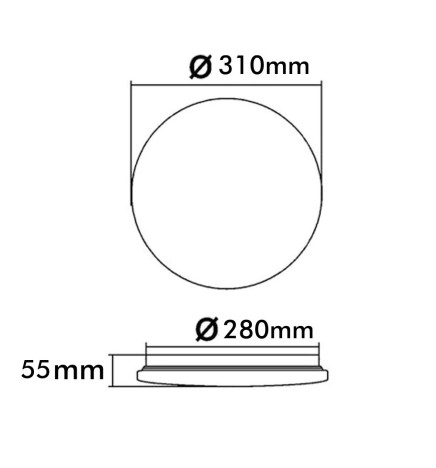 18W WiFi SMART RGB + CCT LED-taklampa - dimbar